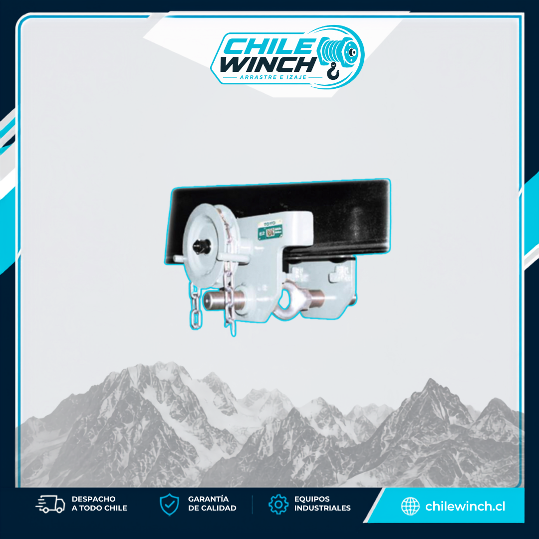 Carro Manual con Cadena TOYO GCL-C 5 Toneladas para Viga – Ancho Ajustable 90 a 220 mm
