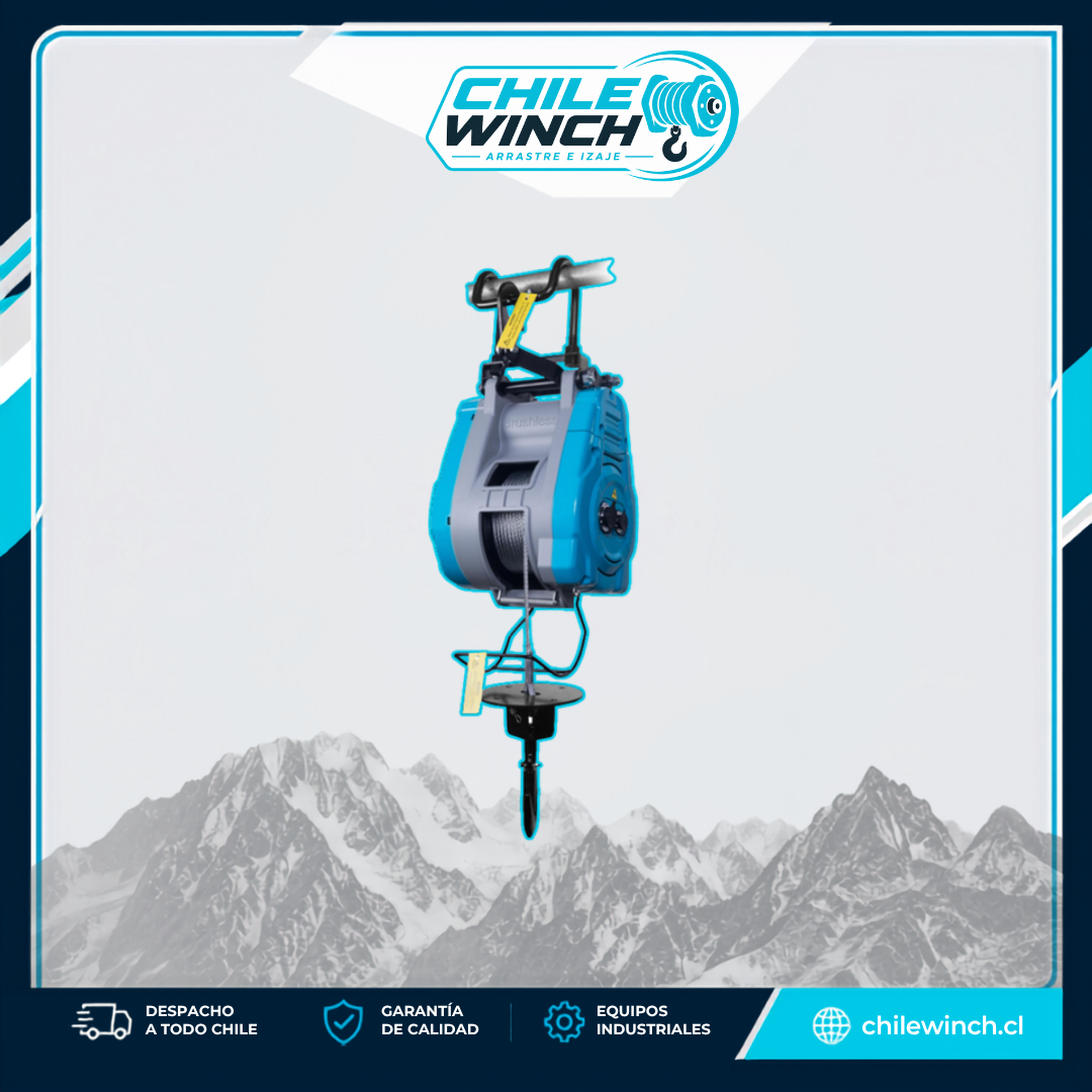 Winche Eléctrico de Izaje TOYO BL490 Monofásico 490 kg – Cable de 30 m