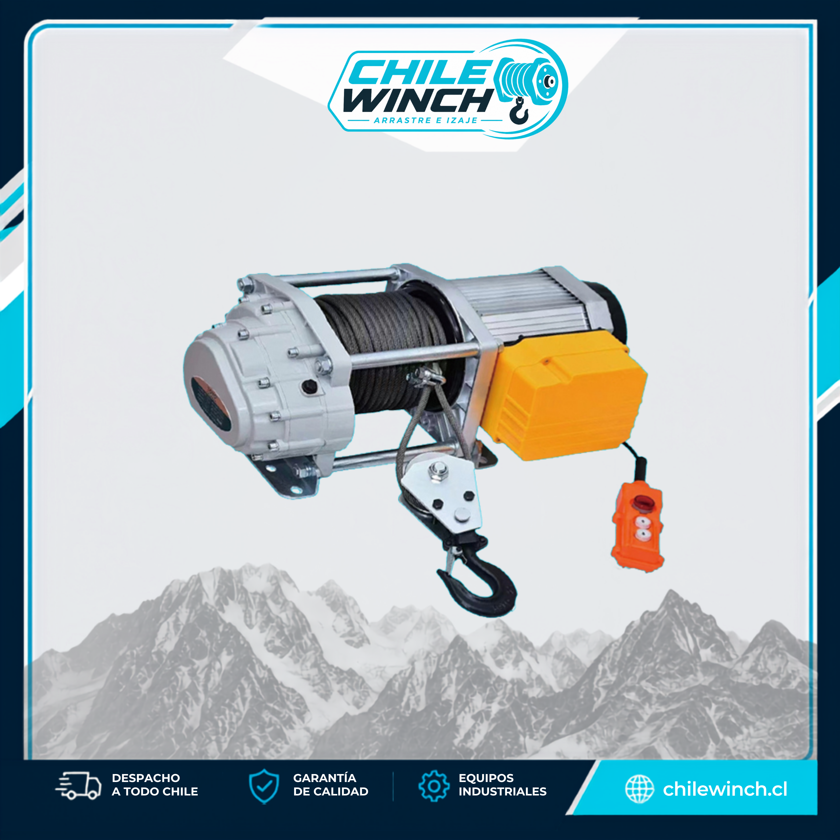 Winche Eléctrico de Izaje TOYO GF2500A 1.250/2.500 kg – 220 V